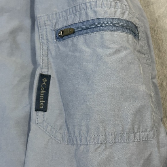 Columbia Women's M Hooded Lightweight Jacket Blue Full Zip Nylon Blend WL3014 - Picture 2 of 11